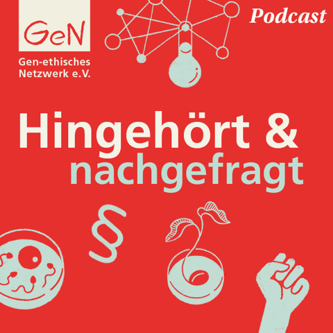 Cover des Podcasts des GeN "Hingehört & Nachgefragt"