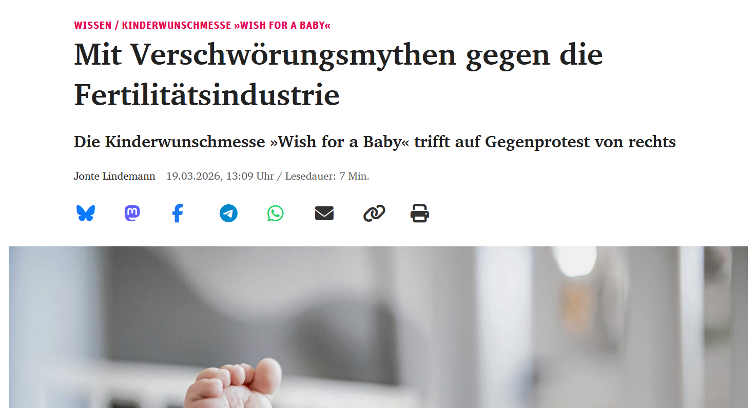 Ausschnitt: Screenshot des Artikels auf der Website des ND