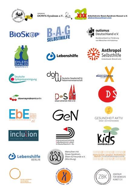 Logos der Organisationen, die die gemeinsame Stellungnahme gezeichnet haben.