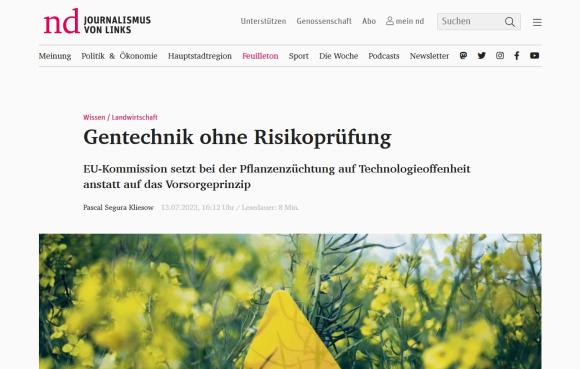 https://www.nd-aktuell.de/artikel/1174722.landwirtschaft-gentechnik-ohne-risikopruefung.html